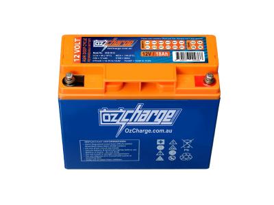 Oz Charge 12V 18Ah AGM Deep Cycle Battery